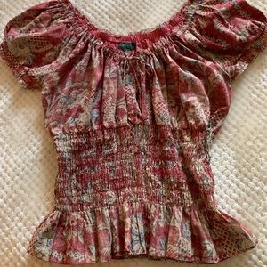Ralph Lauren Peasant Top